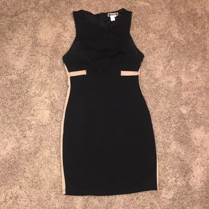 Black Dress with Nude Detailing